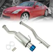 Megan Drift Spec CBS Exhaust System [Single Exit Blue Burnt Tip] For 03-09 350Z (for: Nissan)