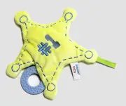 BABY TEETHER by Aurora World Plush Lil Howdy Soft Ring Toy Yellow Star 8"