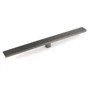 Gun Metal 600/800/900mm Strip Fence Bathroom Shower Grate Floor Drain 50mm Waste