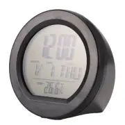 Car Solar Clock with Backlight LCD Digital Display Car Interior6071