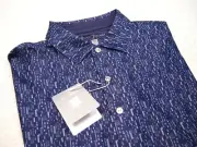 Hickey Freeman Performance Fabric Digital Camouflage Polo Golf Shirt NWT L $94