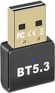 5.3 Adapter for PC | 5.3 Desktop Wireless Adapter - Plug and Play, USB Receiver & Transmitter Supports High-Definition Audio Transmission