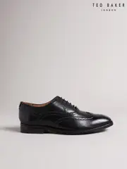 Ted Baker Black Formal Leather Amaiss Brogue Shoes (M95967) | $254