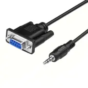 DB9 9 Pin Female to 3.5mm Male Plug Serial Cable RS232 to 1/8 inch Conversion