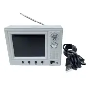 1:12 Miniature Doll Furniture Retro TV Player Television Dollhouse Accessories