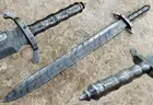 25.50" Custom Hand Made Beautiful Damascus Steel Sword Knife (2530)