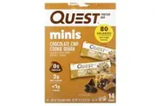 Quest Nutrition, Protein Bar, Minis, Chocolate Chip Cookie Dough, 14 Bars, 0.81 oz (23 g) Each