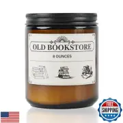 Ventro Vykor Old Bookstore Candle,Book Lovers Gifts,8 oz 40 Hours Burn Soy Wa