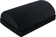 Adjustable Foot Rest Under Desk,Adjustable Detachable Comfort Foot Rest,Large Premium Velvet Soft Foam Footrest for Back, Lumbar, Knee Pain (Black)