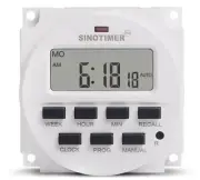 LCD Display Timer Weekly Time Switch Relay Control 6V 9V 12V 24V DC AC 7 Day