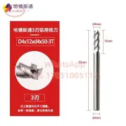 D4x12xD4x50-3T CNC End Mill Carbide Tungsten Steel 3F ALU Milling Cutter 5pcs