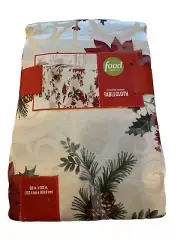 Christmas Holiday Food Network Kohls Juniper Berry Tablecloth 60x120 in NIP NEW