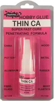 Thin CA Glue 20 G Premium Superglue Wood, Craft, Metal, Plastic, Model Kits, DIY