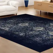 Lava Magma Navy Rug