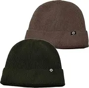 [Funky Junque] Beanie for Men Women Unisex Warm Winter Guys Hats Knitted Velvet Lined Watch Cap Cuffed Ski Hat Fashion