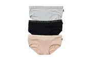 18 X Bonds Womens Hipster Boyleg Grey/ Nude/ Black Underwear Briefs