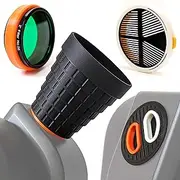 3DP Essential Pro Kit Compatible with Seestar S50 Telescope Accessories: Dew Shield, Dust Cap, Bahtinov Mask, 2'' Filter Holder