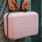 2022 Starbucks Luggage Cute Mini Handbag Travel Storage Bag Carrying vanity Case