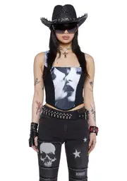 [Current Mood] Tabloid Love Corset Top