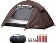 FIELDOOR Camping tent with flysheet 100 pegs + rope + carry bag 1 person New