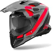 Airoh Commander 2 Mavick Motocross Helmet, black-grey-red, Size 2XL for Men Black Grey Red