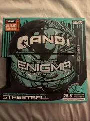 AND1 Enigma Indoor/Outdoor Premium Rubber Basketball 28.5 With Pump