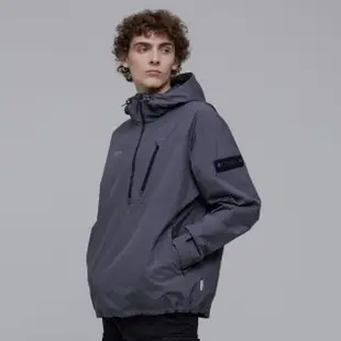 【National Geographic 國家地理】男裝GORE-TEX INFINIUM ANORAK URBAN防水外套 - 灰色(防潑水/防風/透氣)