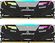Timetec Pinnacle Konduit RGB DDR4 3200MHz PC4-25600 CL16-18-18-38 XMP2.0 Overclocking 1.35V Compatible for AMD and Intel Desktop Gaming PC Memory Module RAM (RGB Black, 16GB KIT(2x8GB))