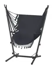 [Gardeon] Hammock Chair with Stand in Grey