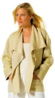 Waterfall Coat Batwing Loose Box Jacket Burda 7935 Sewing Pattern