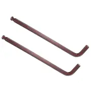 2pcs L-Handle Ball End Hex Key 10mm Metric L-Shape Wrench CR-V Hand Tools