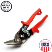 Wiss 9-1/4" Compound Action Offset Straight Left Cut Aviation Snips Durable Tool