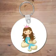 mermaid Personalised Bag Tag Back To School Kids girl Backpack Key Chain luggage