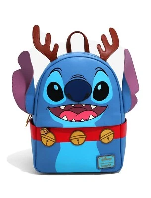 Loungefly Disney Lilo & Stitch Reindeer Stitch Mini Backpack - New