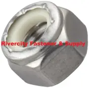 (2) 1/4x20 Stainless Nylon Insert Lock / Stop / Nyloc Nuts 1/4-20 Nut 1/4 x 20