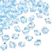 2500pcs Fake Ice Rocks Acrylic Light Blue Fake Crystals Ice Diamonds