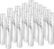 Mini Spray Bottle, 50 Pack 5ml Mini Plastic Spray Bottle Empty, Fine Mist Refillable Mini Perfume Bottle, Perfume Atomizer, Small Sample Containers, Plastic Portable Travel Bottle, Clear
