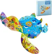 Puzzles for Kids Ages 4-6-8, 136 Piece Kid Puzzles Turtle Animal Shape Jigsaw Pu
