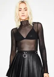 Sure Of Myself Mesh Top