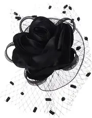 [HAKIDZEL] Top Clip for Hair Satin Bonnet Hairpin Gauze Hair Pin Vintage Barrette for