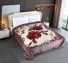 Warm Soft 980GSM King Size Cloudy Mink Blanket Double Layer 5.2KG Floral
