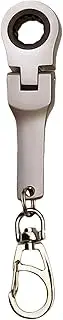 Ratchet Wrench Key Ring | Portable Key Ring With Engraving Wrench Flex | Wrench Key Ring Socket Wrench Mechanic Workshop Accessory