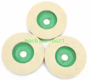 3Pcs 10mm 4 Inch Wool Buffing Angle Grinder Wheel Felt Polishing Disc Pad