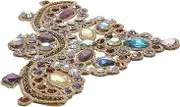 OSALADI Rhinestone Iron Patch Shiny DIY Rhinestone Applique for Clothing Shoes and Accessories Durable Decorative Patch for Weddings Crafts and Custom Designs