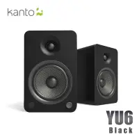 在飛比找Yahoo奇摩購物中心優惠-Kanto YU6 藍牙立體聲書架喇叭-黑色啞光款