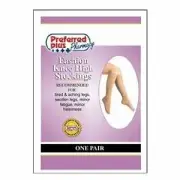 Fashion Knee High Stockings Closed Toe 15-20mmHg Black X-Large