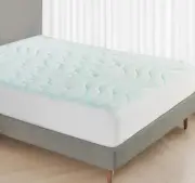 Mattress Pads for King Size Bed, 3-Zone Cooling Soft Quilted King Size Mattre...