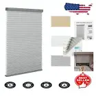 Noise Reducing Cordless Window Blinds 31"W x 72"H Grey - Perfect for Home Decor