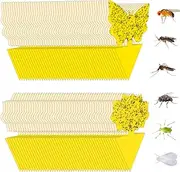 12 Pack Sticky Trap, Fruit Fly and Fungus Gnat Trap Killer Indoor and Outdoor, Protect The Plant,Non-Toxic and Odorless,(Butterfly Shape)