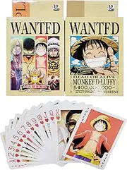 Fexinshern One Piece Playing Cards Luffy Poker Standard Playing Cards Deck Card Games